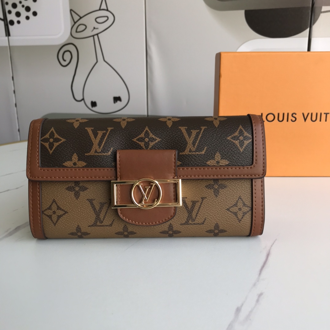 【Louis Vuitton 財布】Dauphine 19.5 x 10.5 x 2.5 CM